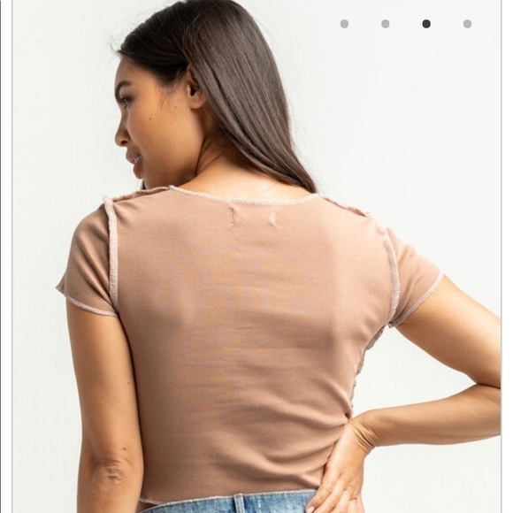 𝅺NWOT Exposed seam crop top - Picture 4 of 4